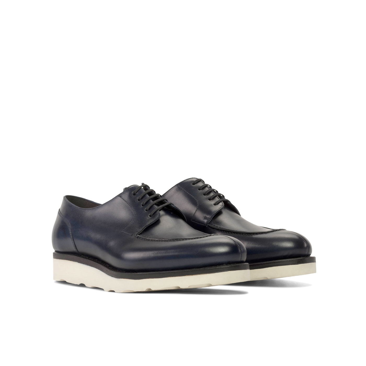 Benjamin Derby Split Toe - Navy box calf