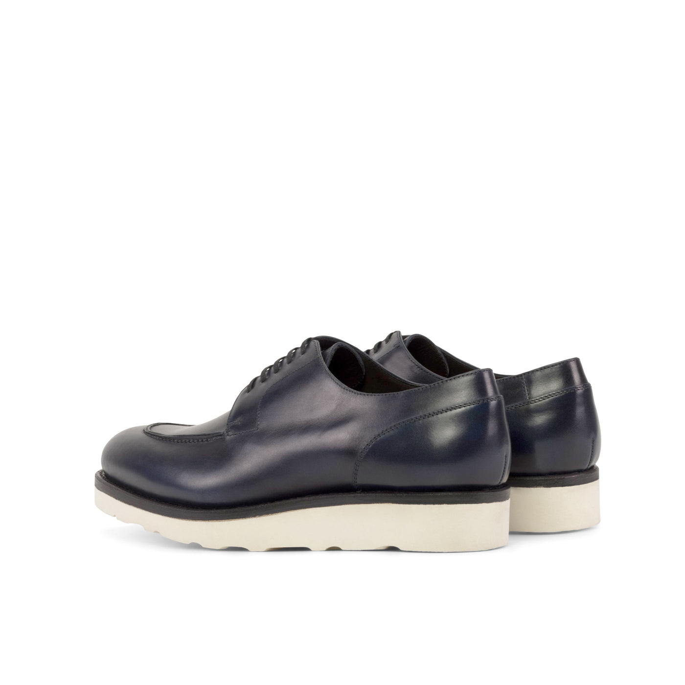 Benjamin Derby Split Toe - Navy box calf