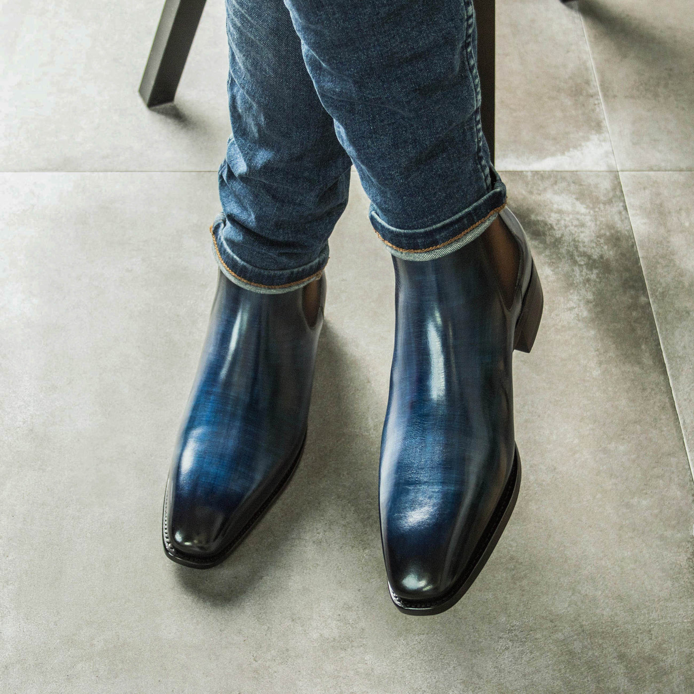 Giuliano Chelsea Boot Classic - Denim patina